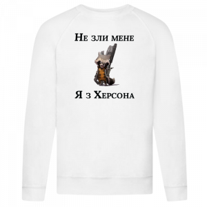 Чоловічий світшот "Не зли мене я з Херсона" головне зображення