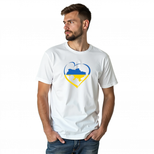 Чоловіча футболка "Україна в серці" - головне фото
