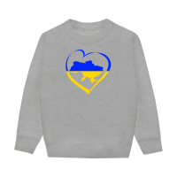Україна в серці-сіра