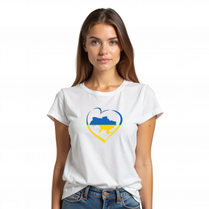 Жіноча футболка "Україна в серці" - головне фото
