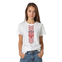 Дитяча футболка вишиванка з тризубом - Зображення 4