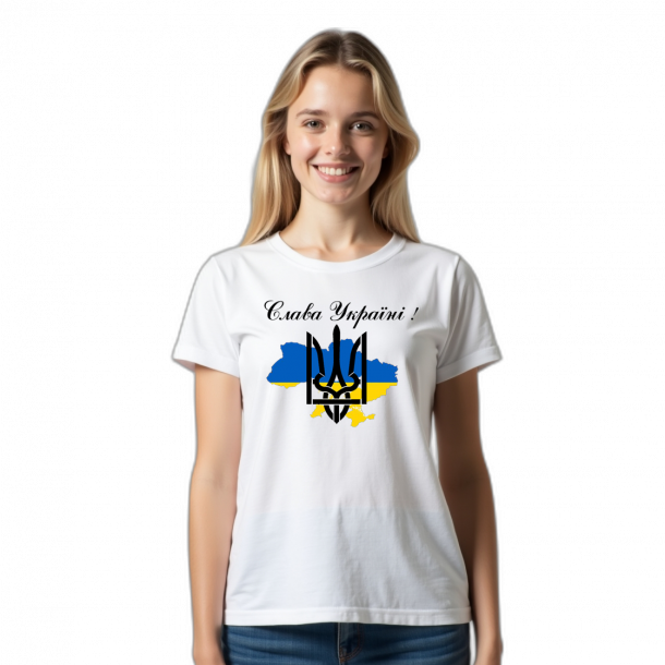 Футболка для підлітків "Слава Україні!" - головне фото