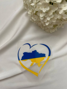 Термоналіпка Серце карта України