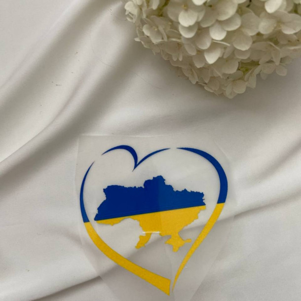 Термоналіпка Серце карта України