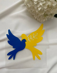 Термоналіпка Блакитно-жовті голуби