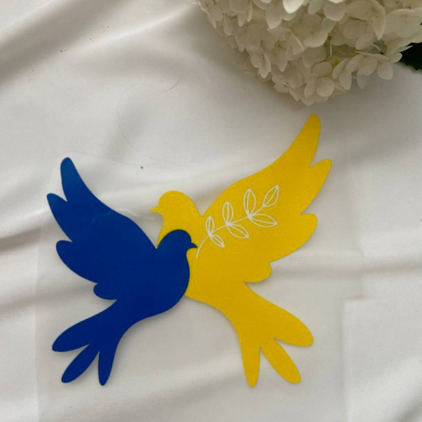 Термоналіпка Блакитно-жовті голуби