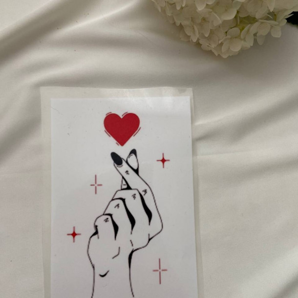 Термоналіпка символ серця