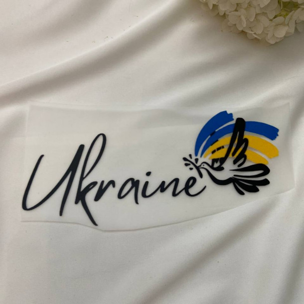 Термоналіпка Україна з голубом