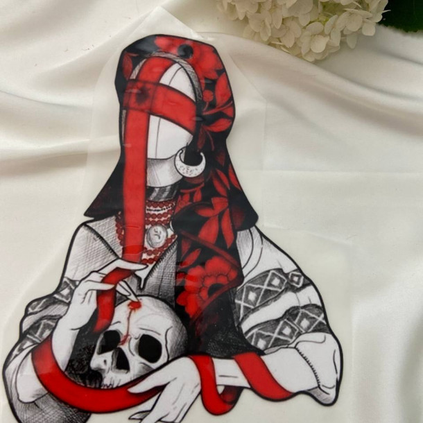 ДТФ наліпка Лялька-мотанка