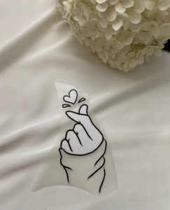 Термоналіпка Рука з серцем