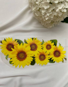 Термонаклейка Соняшники декор для одягу