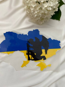 Патріотична наліпка «Ангел ЗСУ»