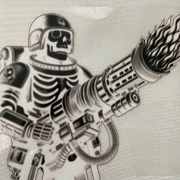 Термоналіпка Скелет-космонавт з вогнеметом