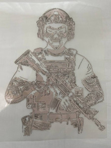 Термоналіпка “ЗСУ Тактичний череп”