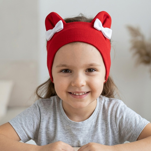 Пов'язка для дівчинки з вушками